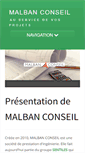 Mobile Screenshot of malban-conseil.com
