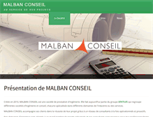 Tablet Screenshot of malban-conseil.com